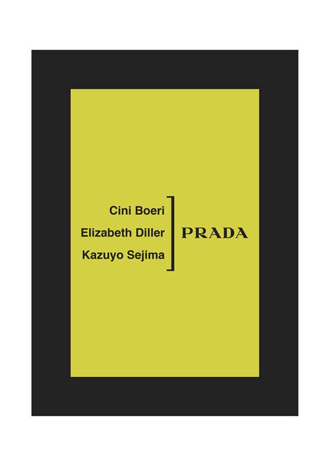 prada libro cini boeri prezzo|Prada Invites” project collaborates with Elizabeth Diller, Kazuyo .